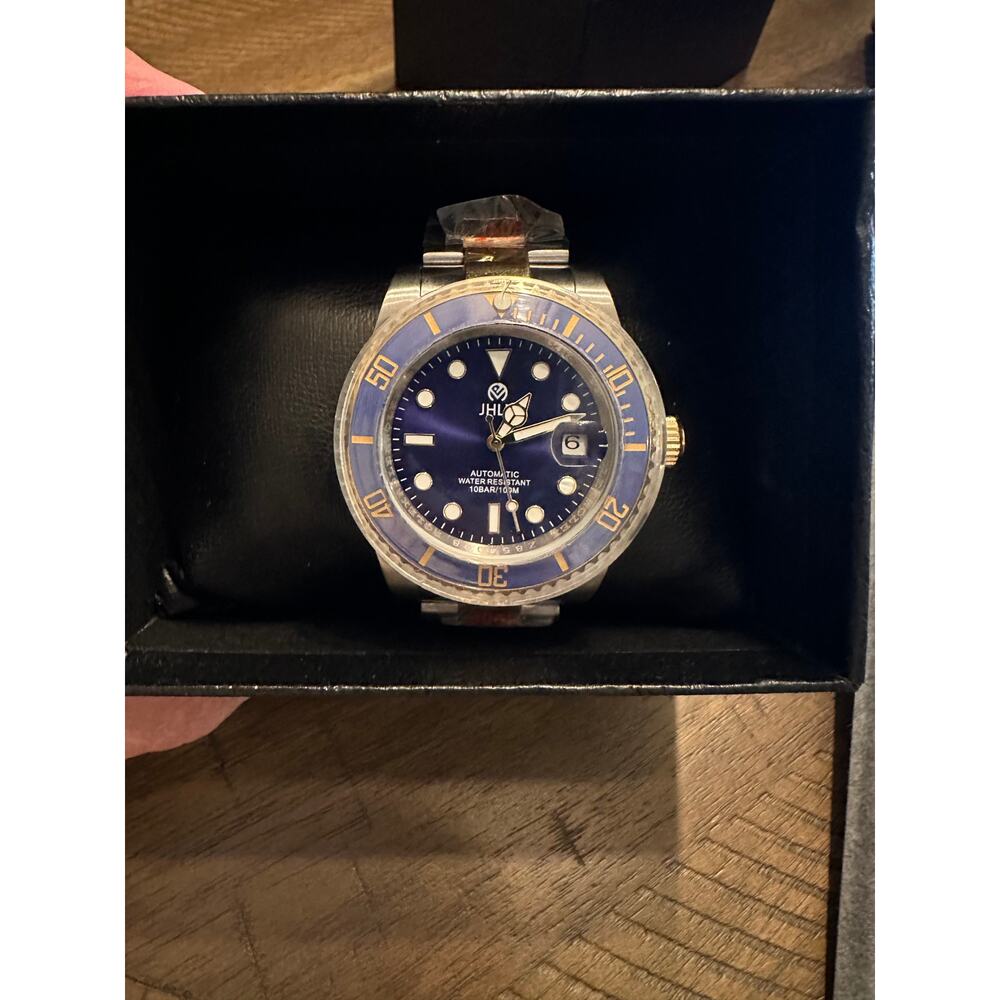 JHLU Blue 40MM Mens watch